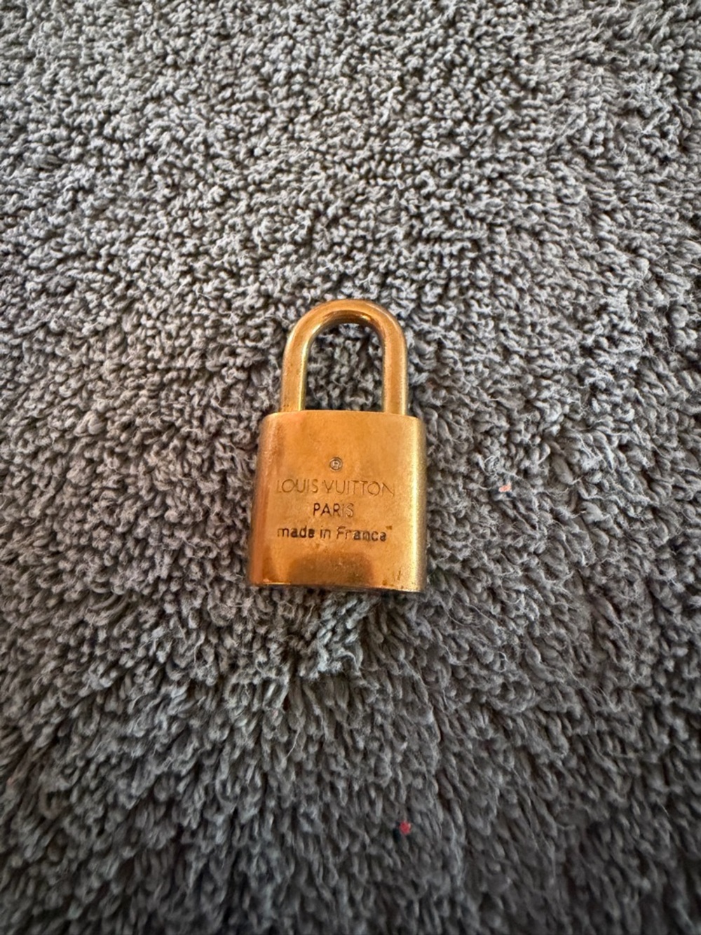 Louis Vuitton Gold-Tone Padlock #301 no key